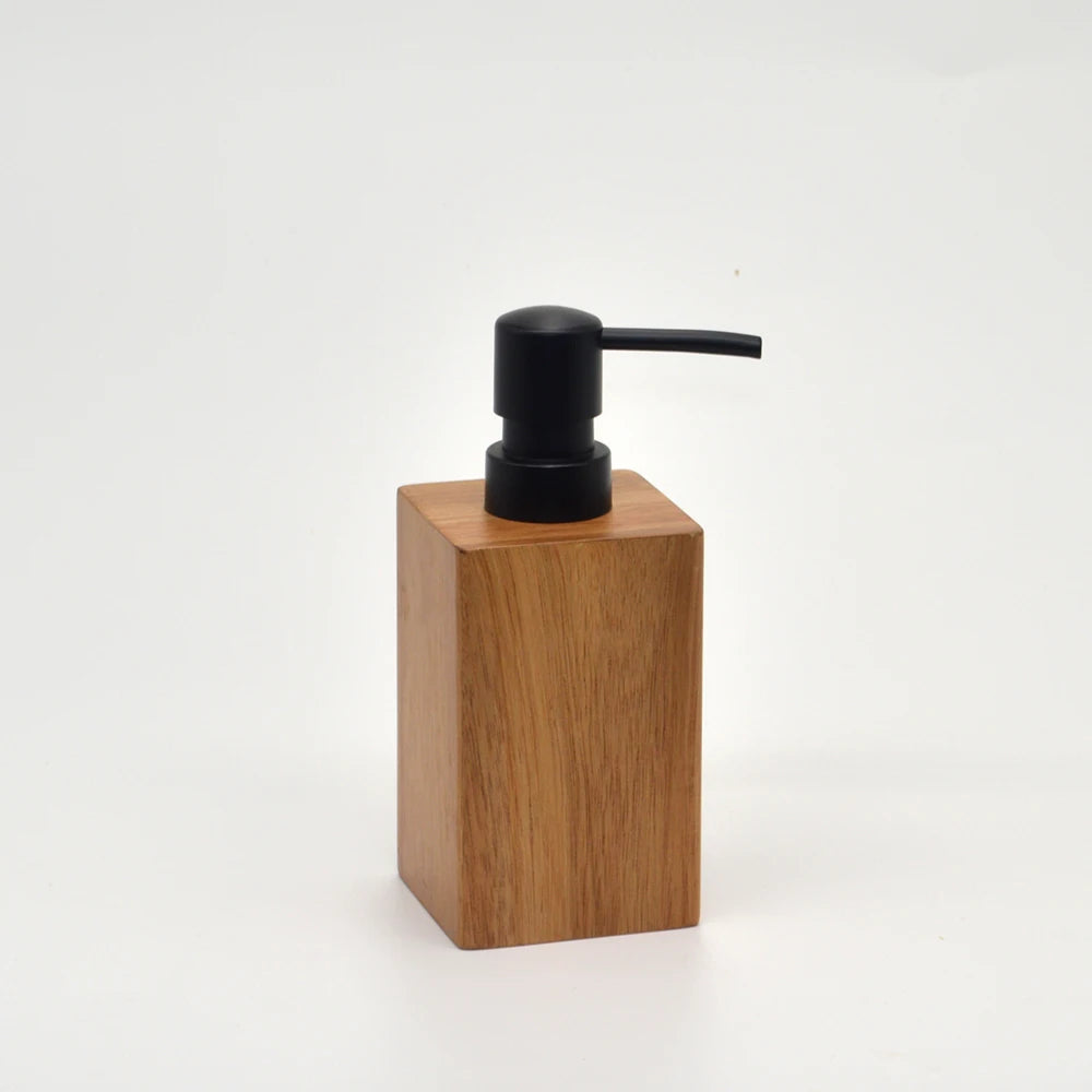 Acacia Wood Bathroom Accessories Set