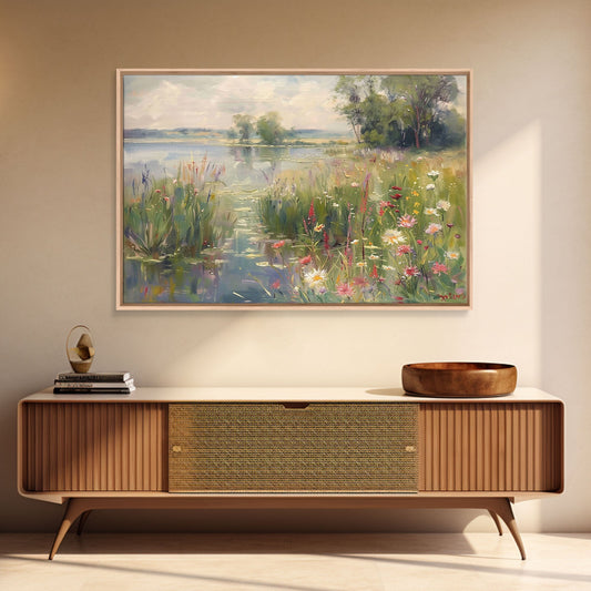 Vintage Botanical Wildflower Print | Rustic Landscape