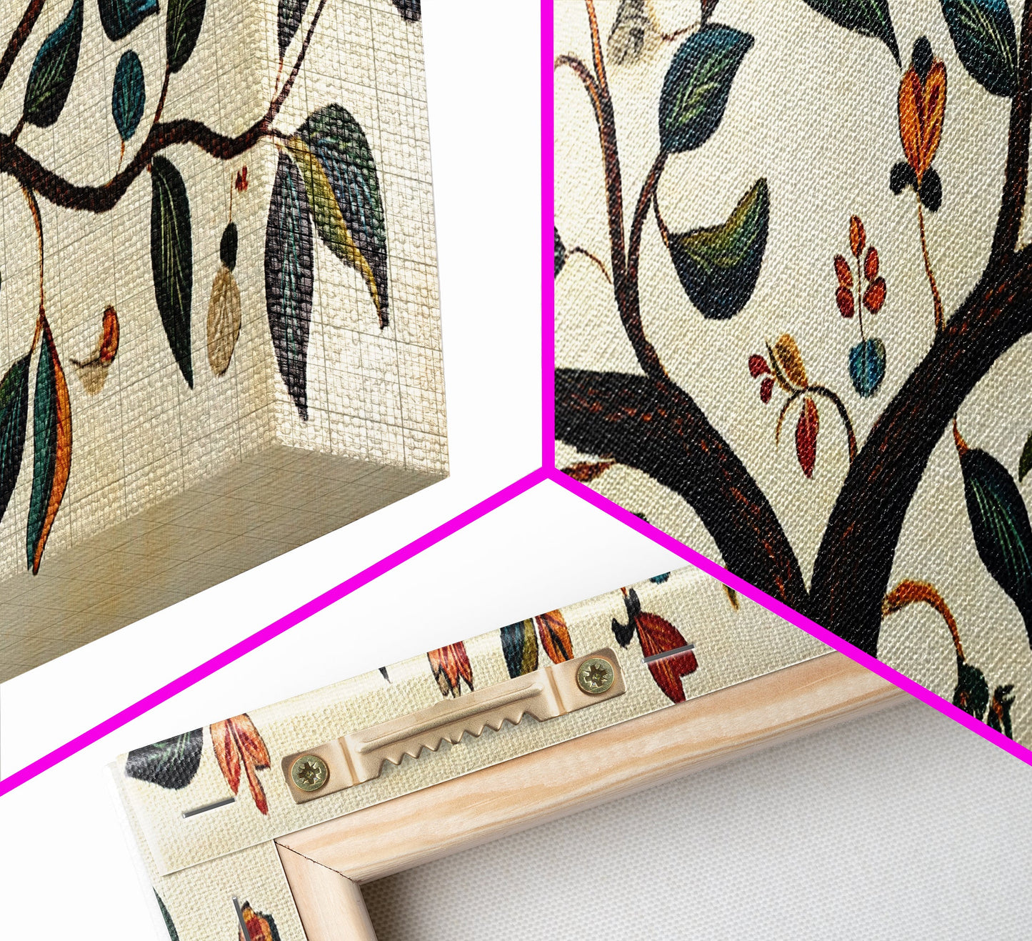 Wabi-Sabi Inspired Panoramic Botanical Print