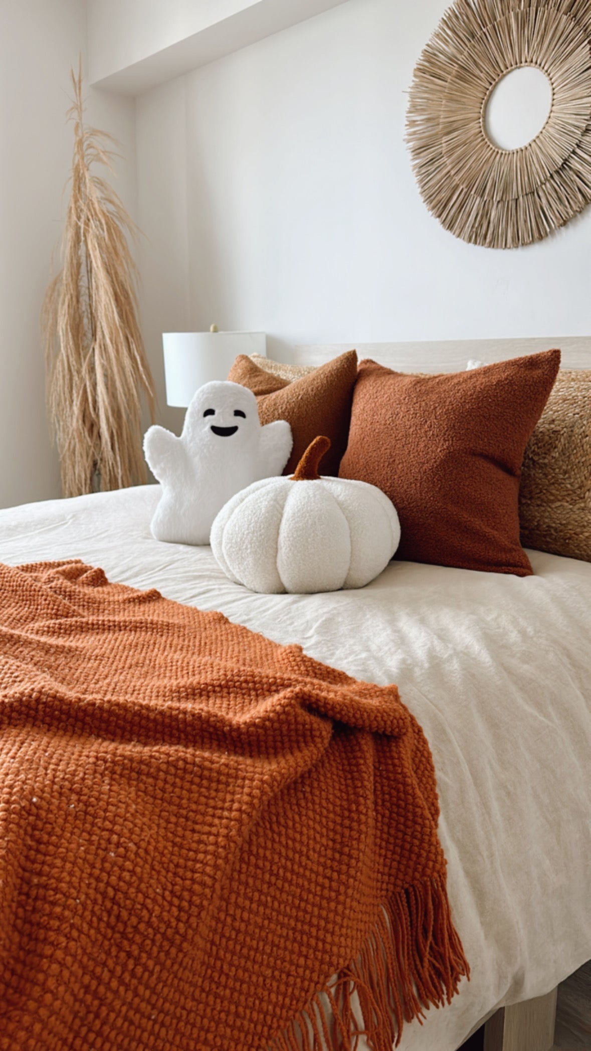 Perfect Sherpa Ivory Pumpkin Pillow