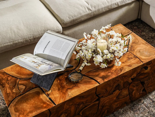 Black Wood Cookbook & Coffee Table Book Stand