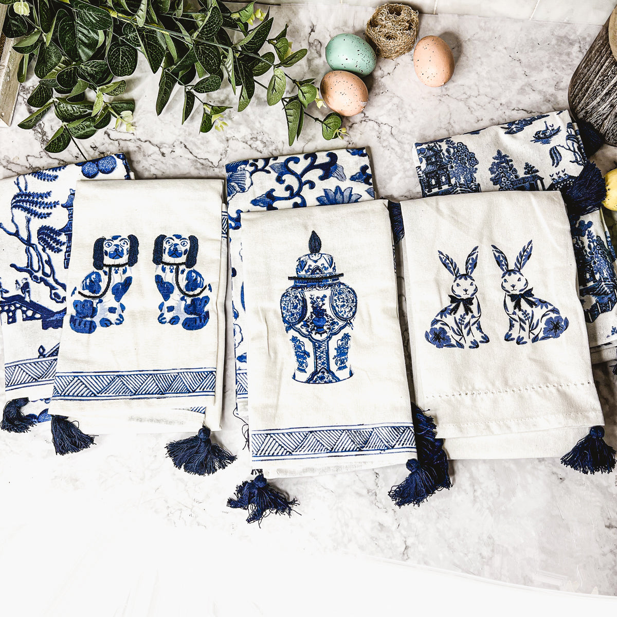 Chinoiserie Bleu Bunny