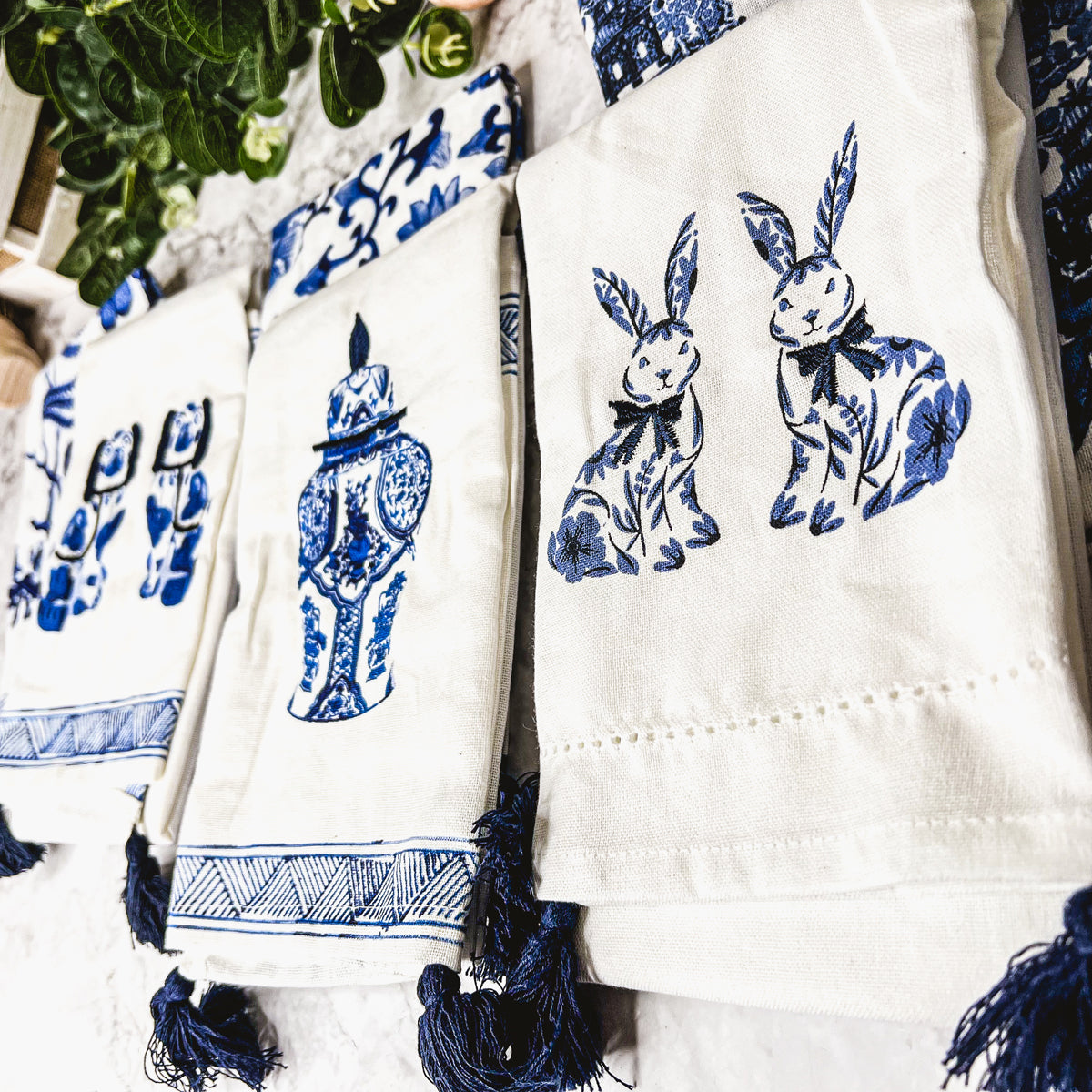 Chinoiserie Bleu Bunny