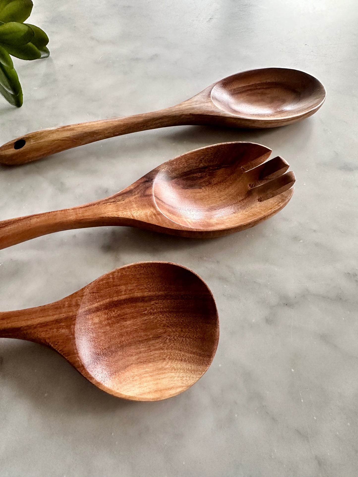 Teak Wooden Salad Spoons