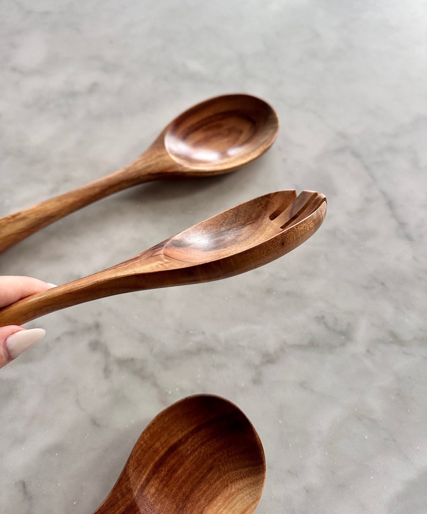 Teak Wooden Salad Spoons