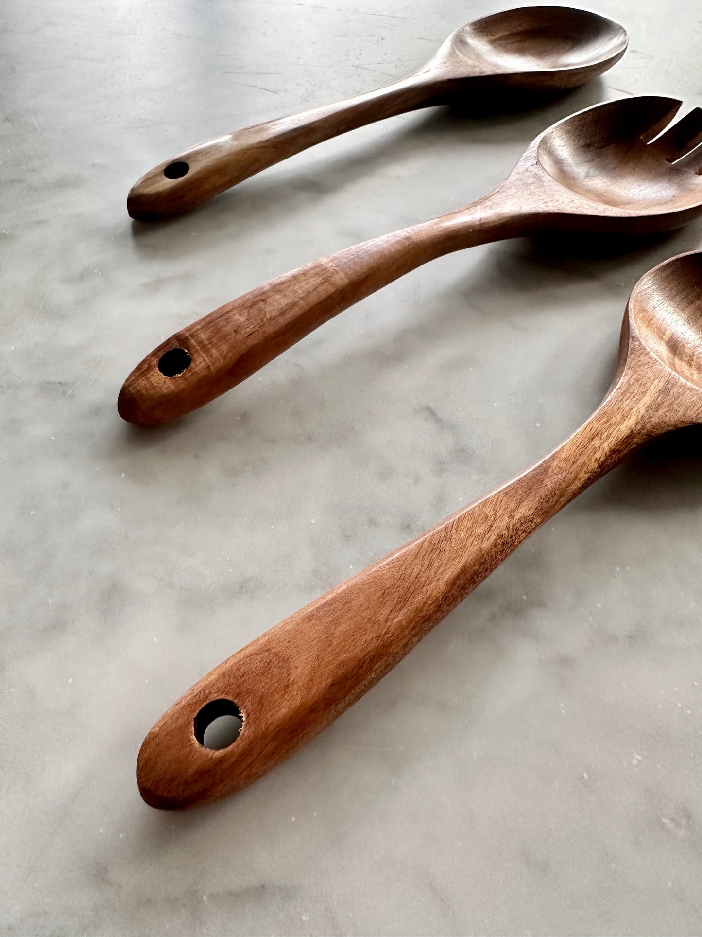 Teak Wooden Salad Spoons