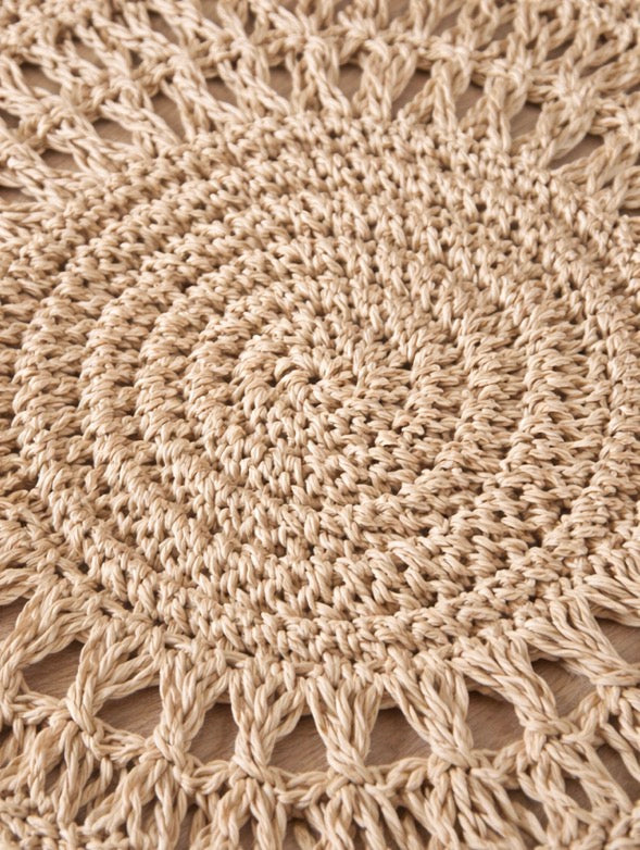 Scallop Handcrafted Natural Jute Placemat |