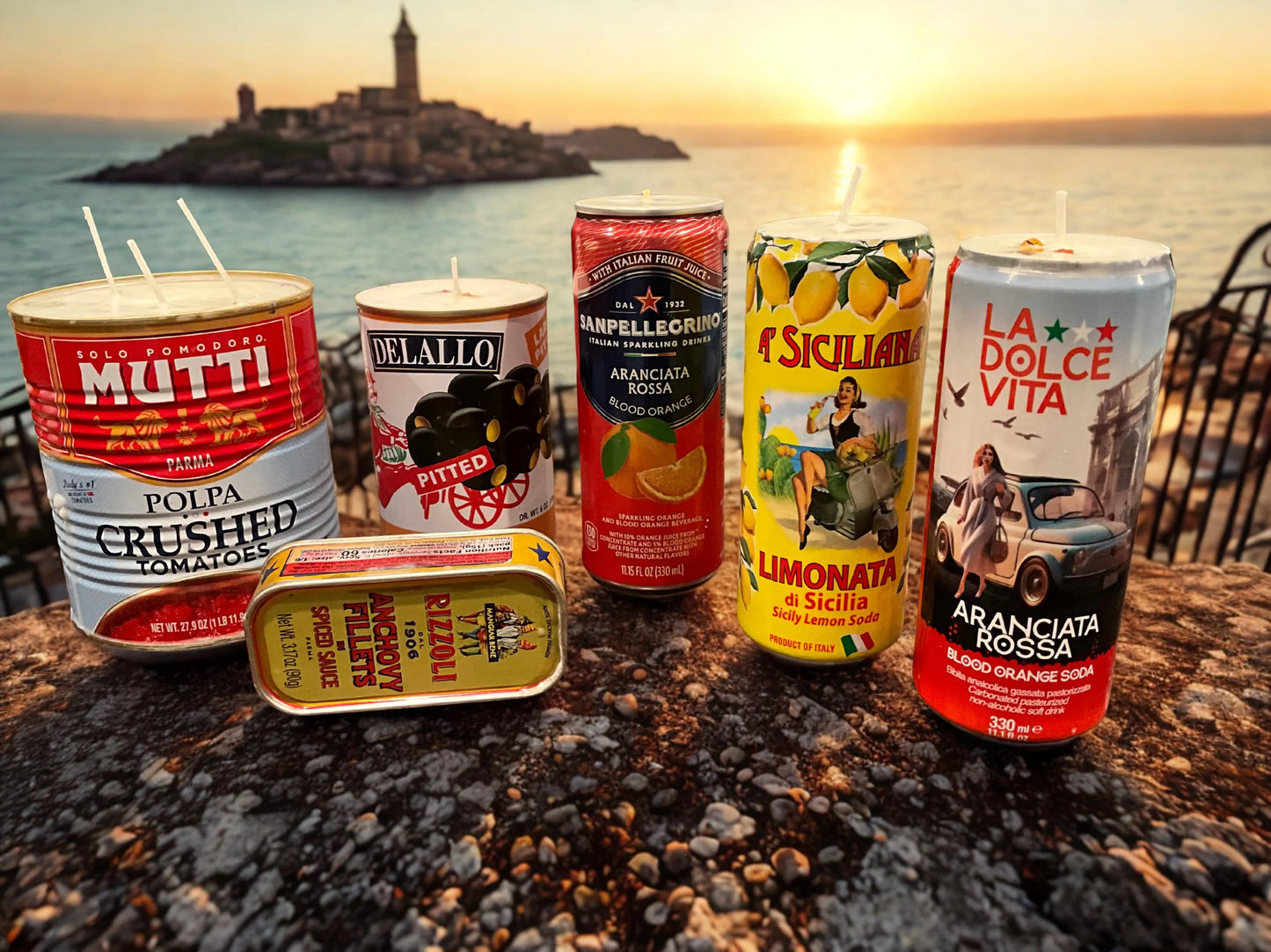 Repurposed Italian Can Hand-poured Soy Candles