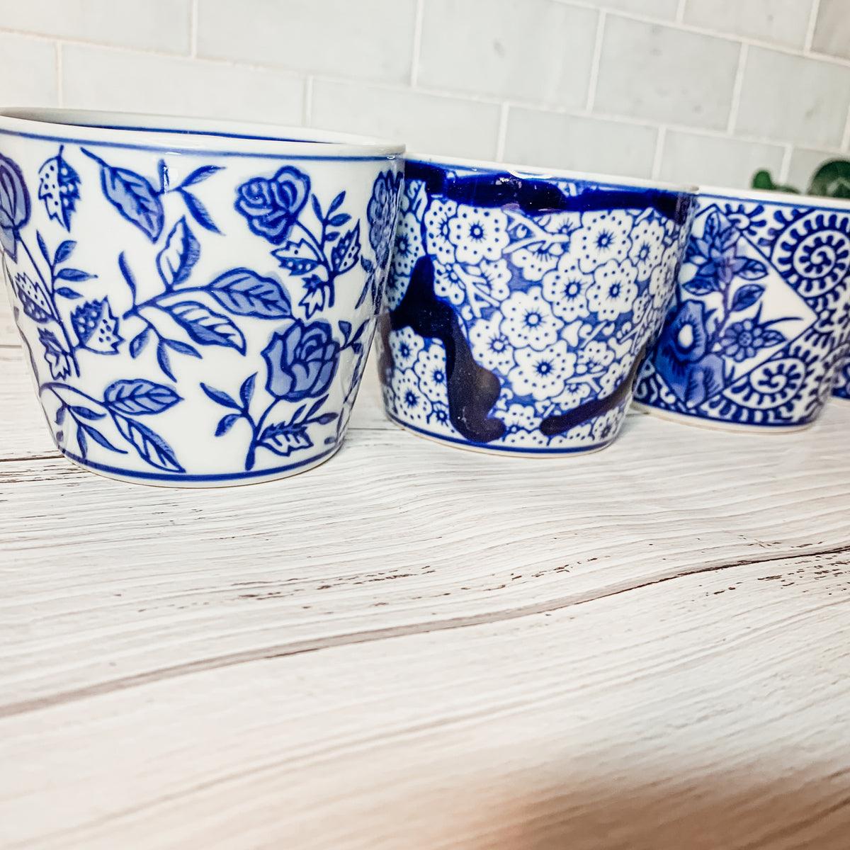 Mini Bleu Chinoiserie Cachepots