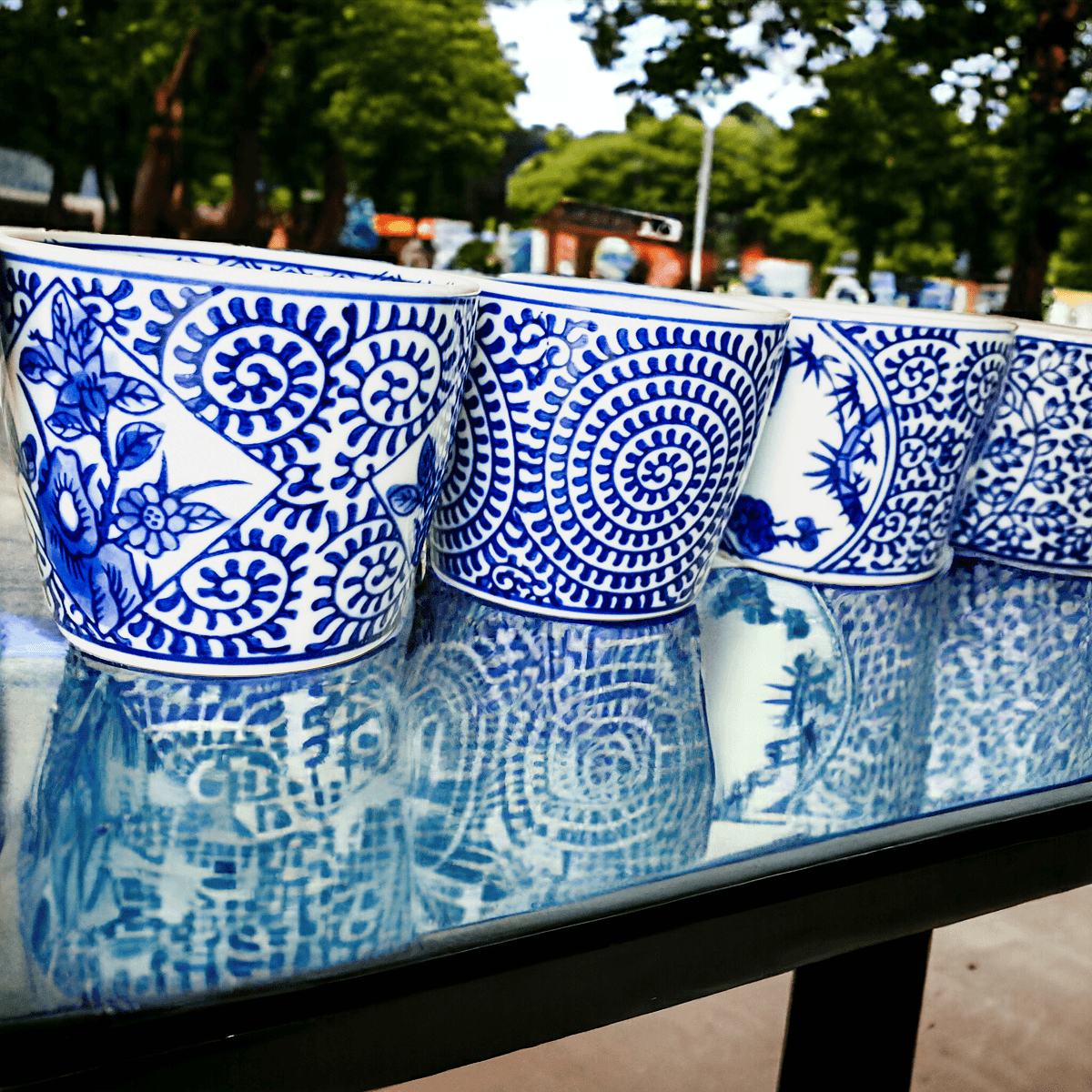 Mini Bleu Chinoiserie Cachepots