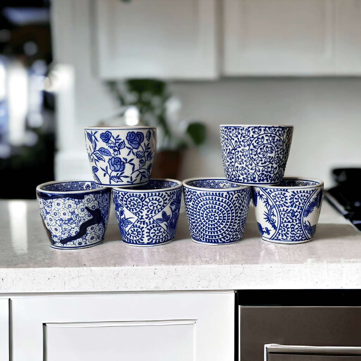 Mini Bleu Chinoiserie Cachepots