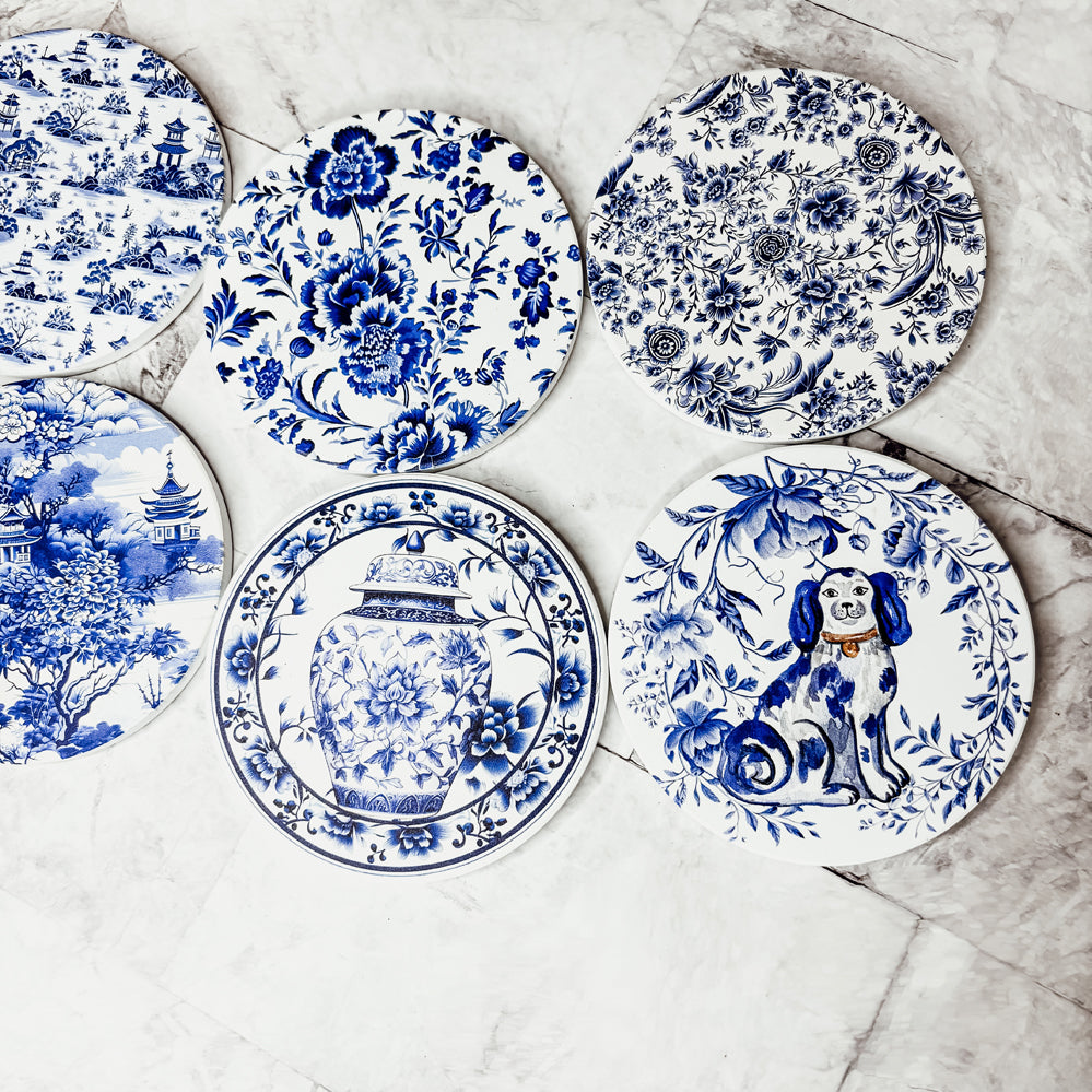 Chinoiserie Bleu Coasters
