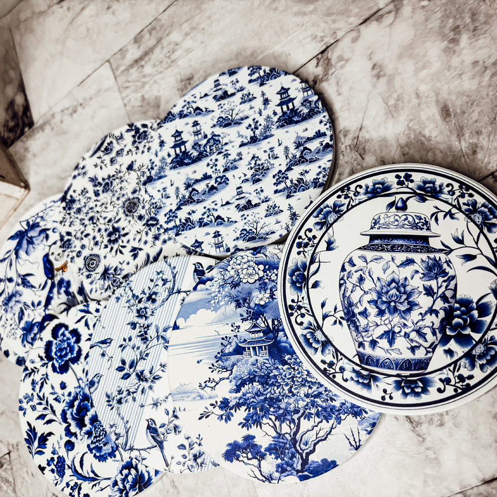 Chinoiserie Bleu Coasters