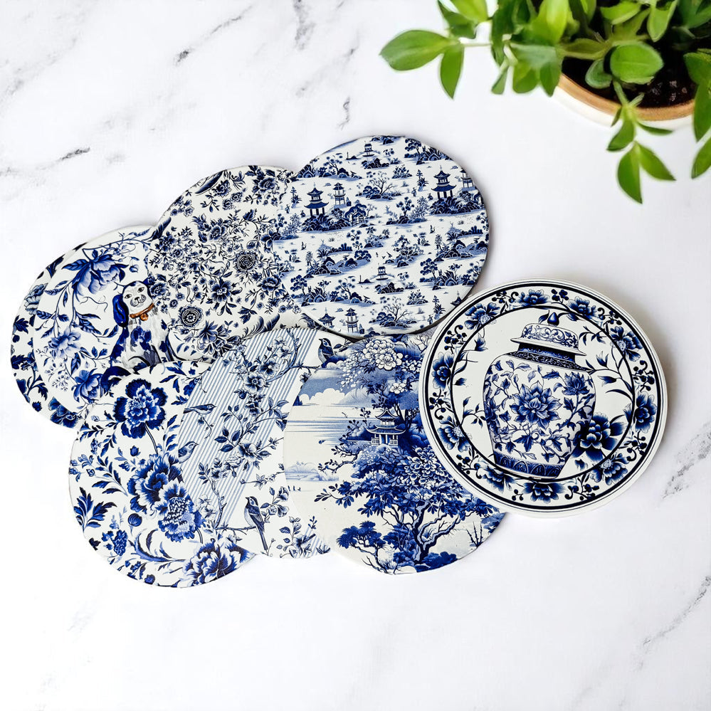Chinoiserie Bleu Coasters