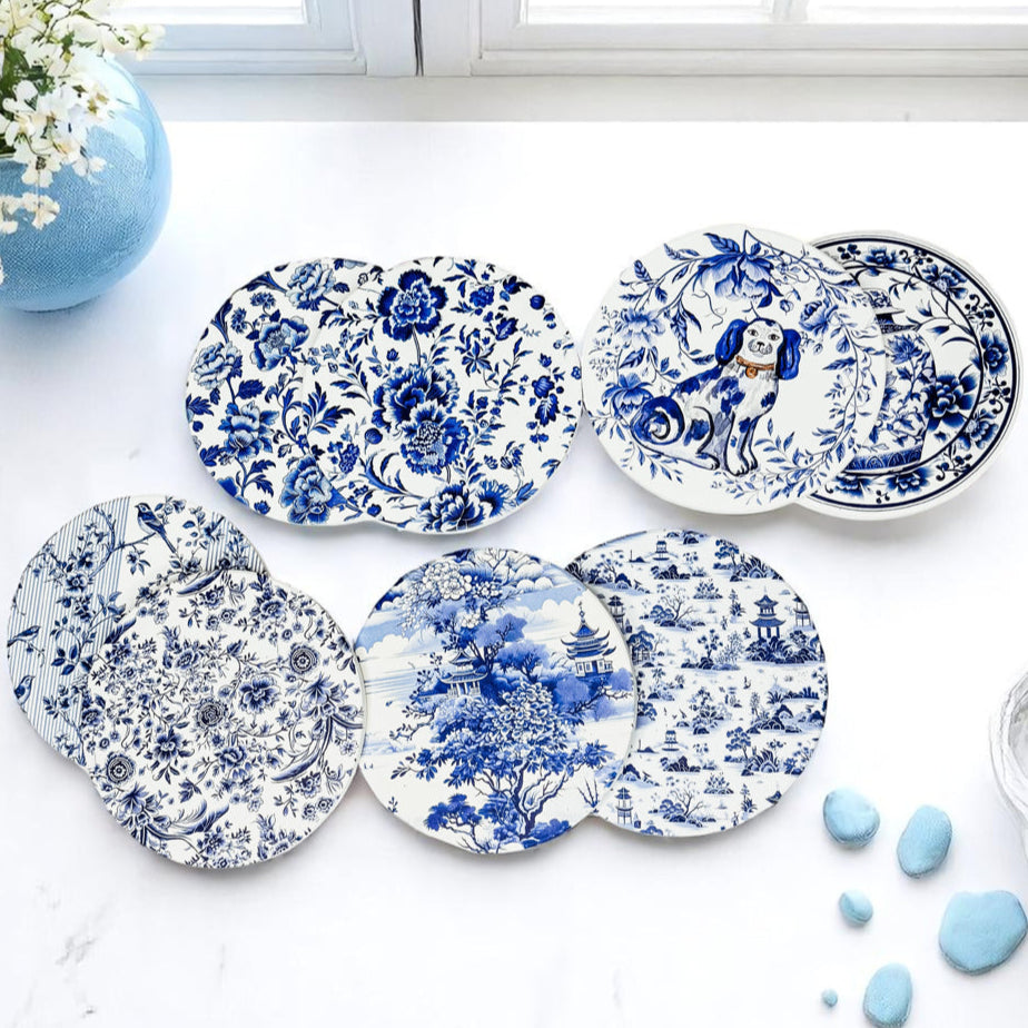 Chinoiserie Bleu Coasters