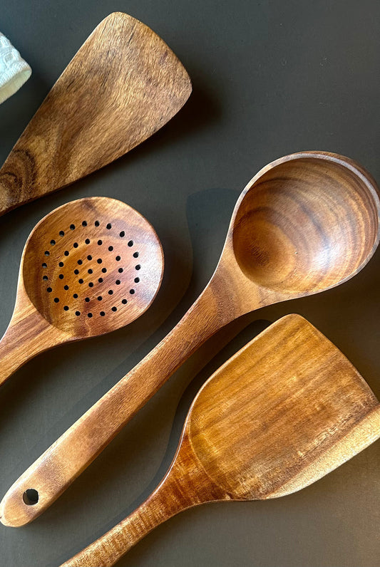 Sienna Teak Wooden Utensils