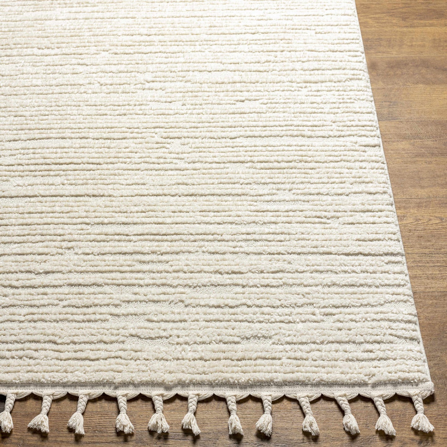 Kulu Textured Area Rug with Tassels