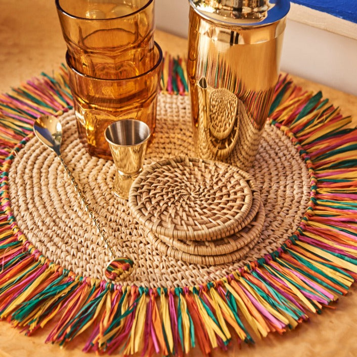 Pahiyas Raffia Fringe Placemats