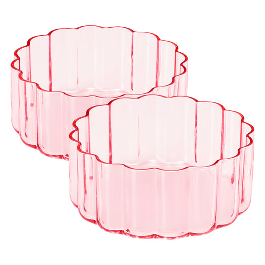 Blush Flower Glassware