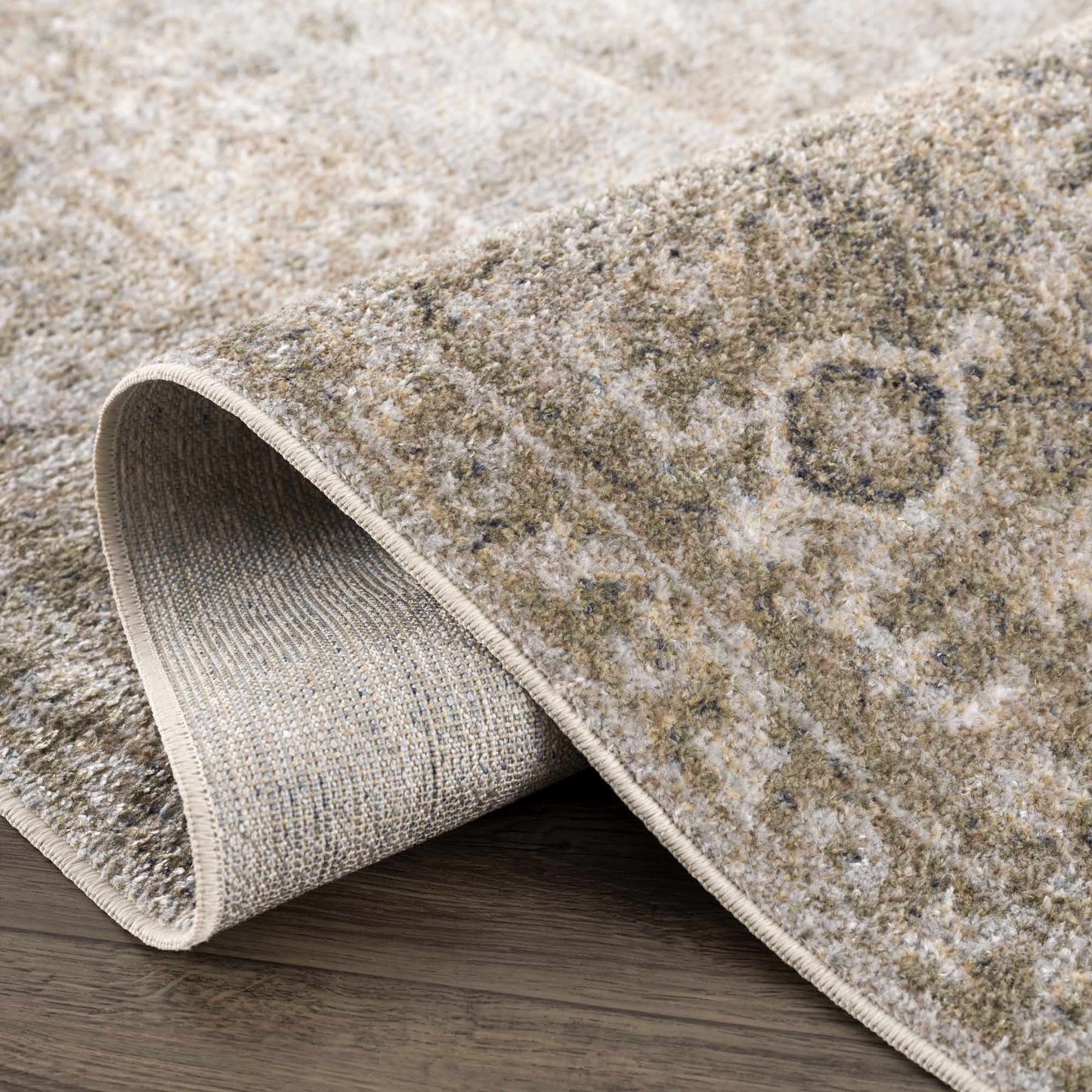 Gael Cream Washable Runner Rug