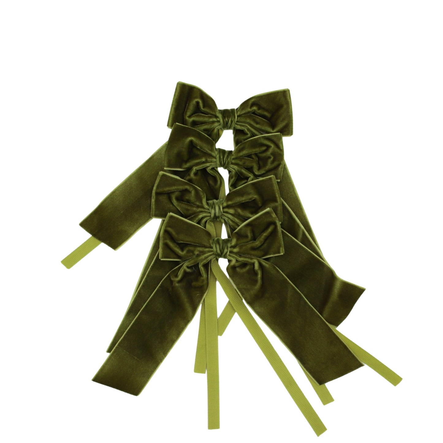 Fir Green Velvet Napkin Bow Tie