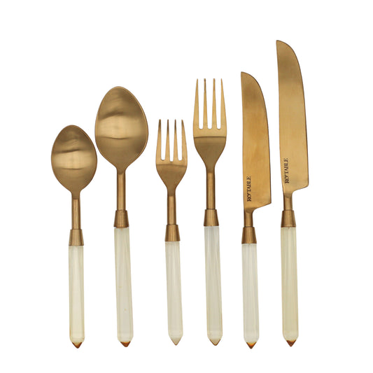 Buttercream Yellow Cutlery-24 piece