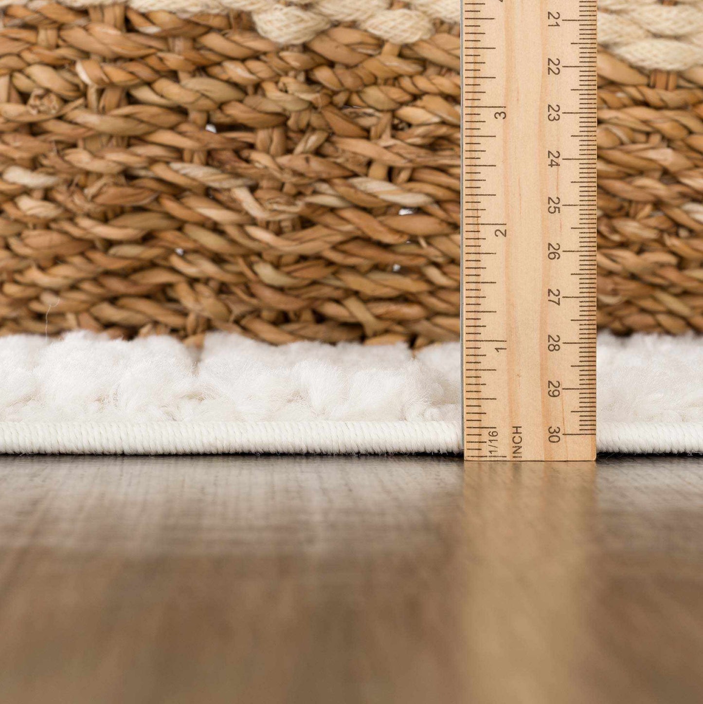 Kulu Textured Area Rug with Tassels