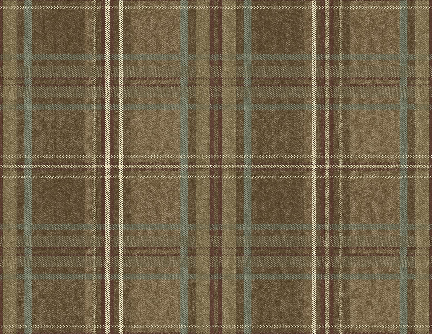 Rustic Plaid Unpasted Wallpaper