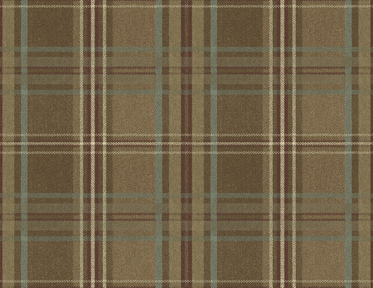 Rustic Plaid Unpasted Wallpaper
