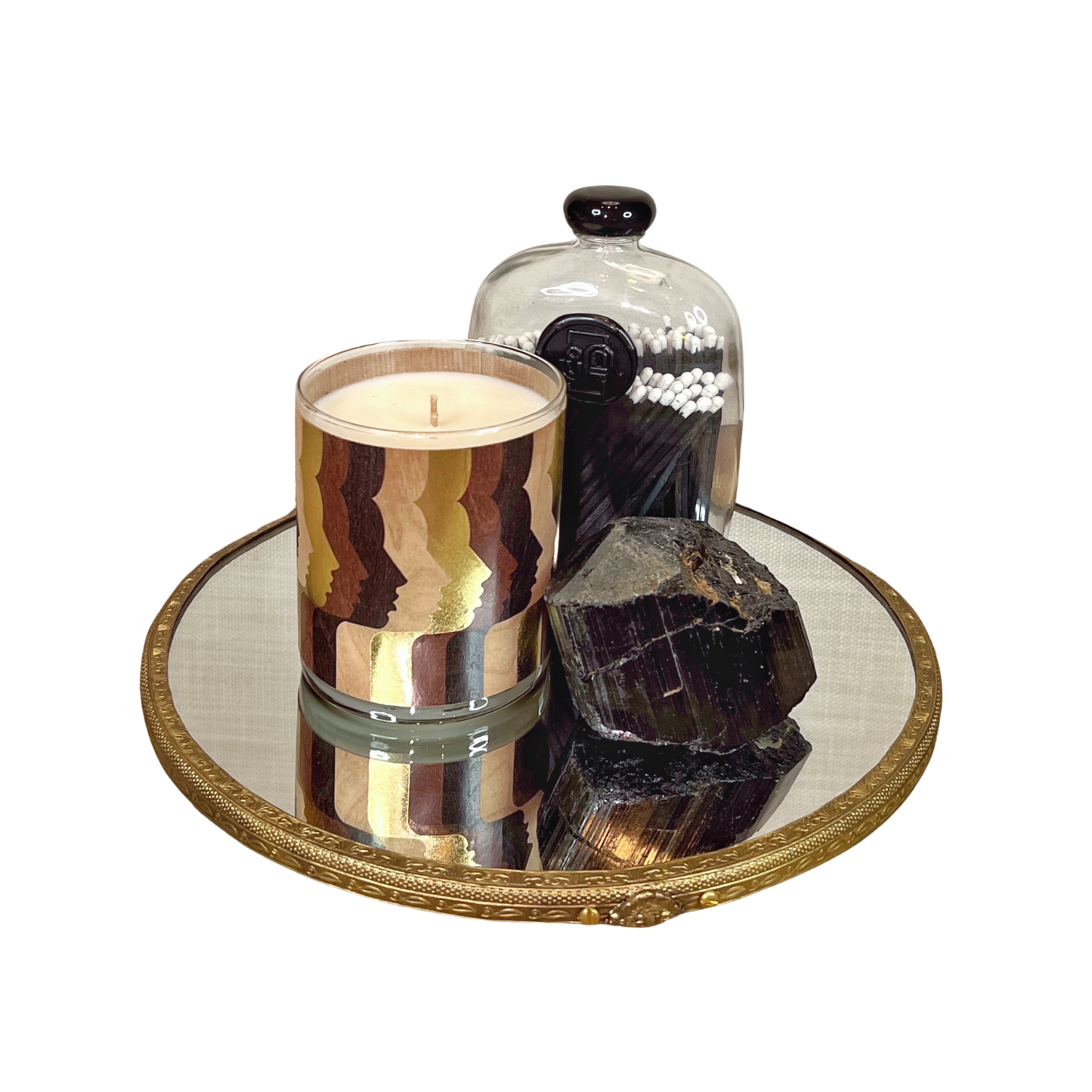 Midnight Black Bottle Matches