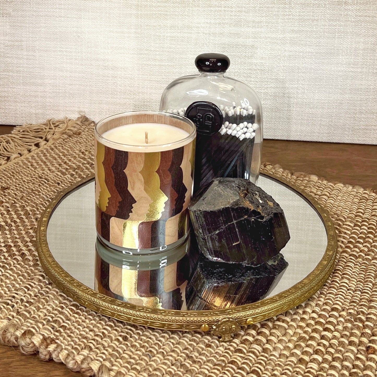 Midnight Black Bottle Matches