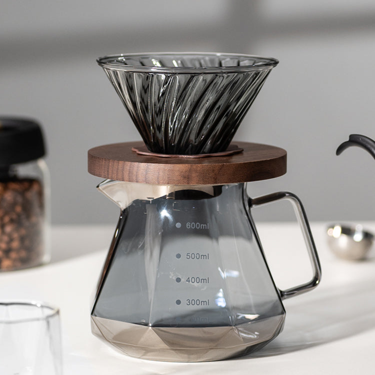 Nordé Coffee Brewing V60 Set with Walnut Wood Holder