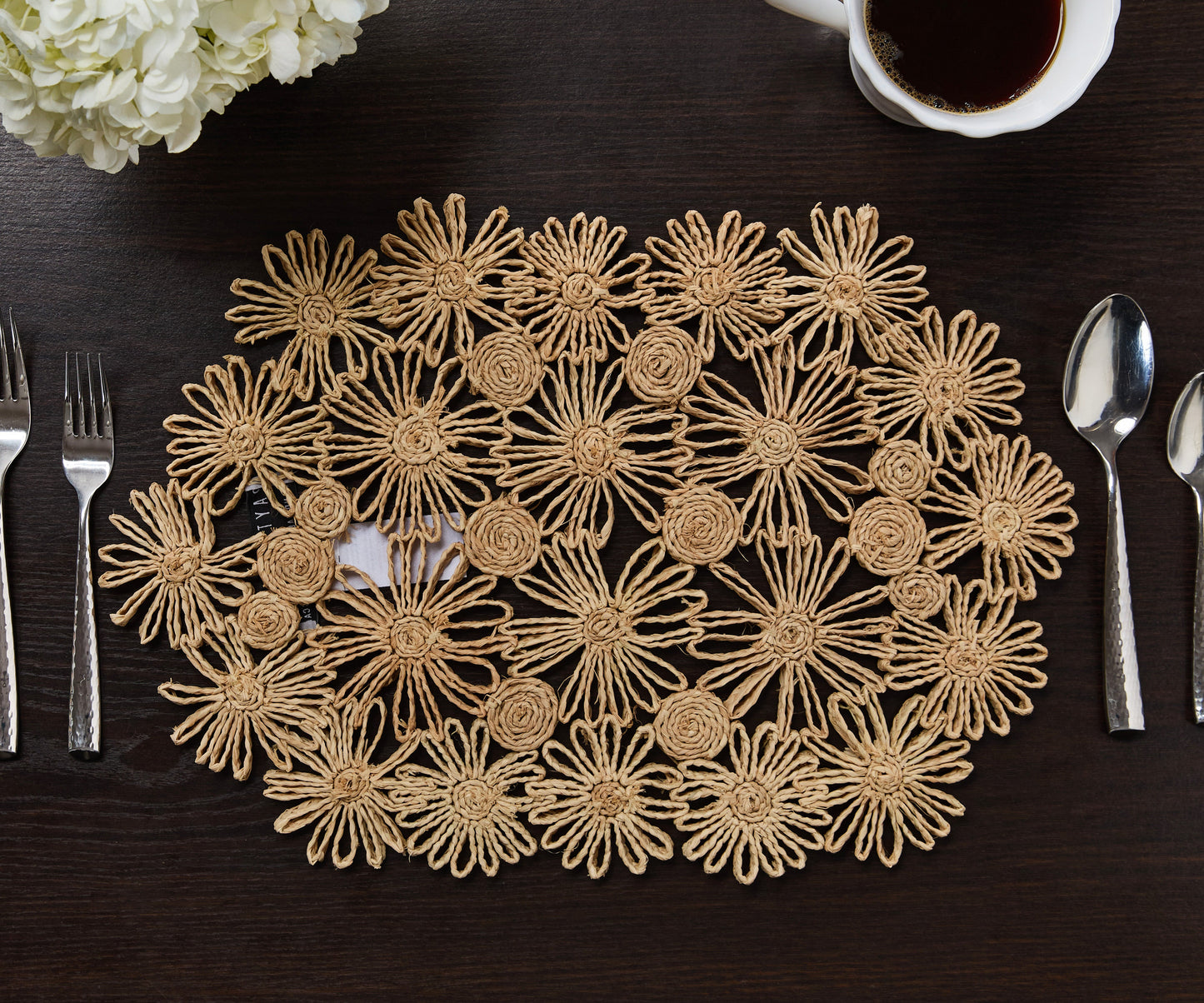 Fleur Raffia Woven Placemat