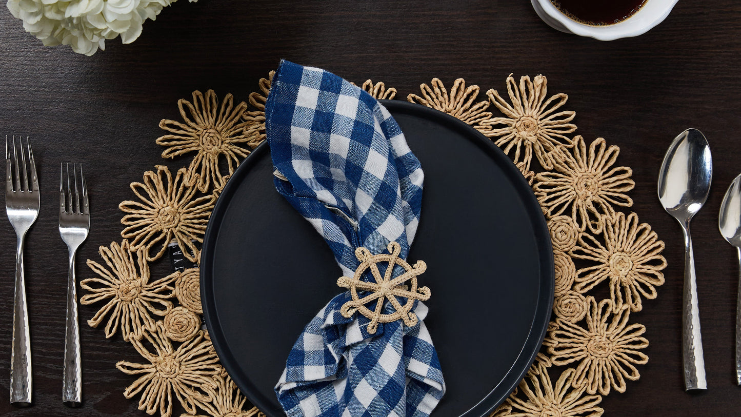 Fleur Raffia Woven Placemat