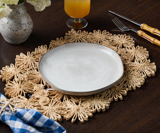 Fleur Raffia Woven Placemat