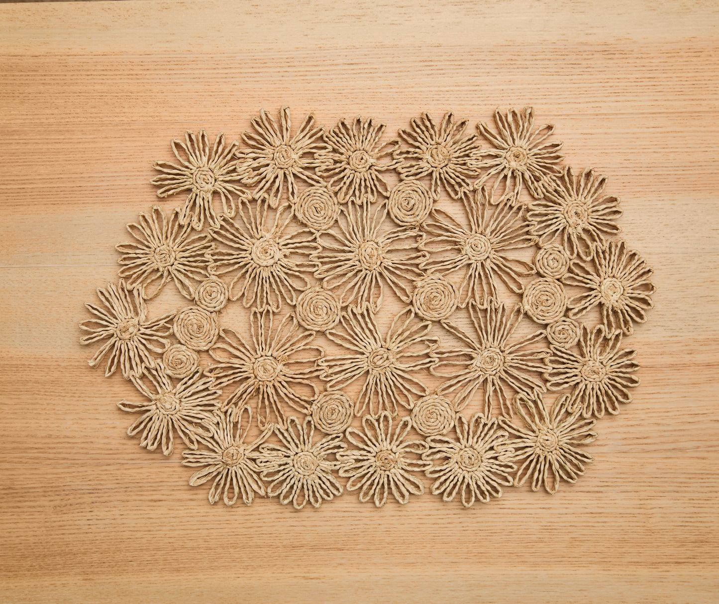 Fleur Raffia Woven Placemat