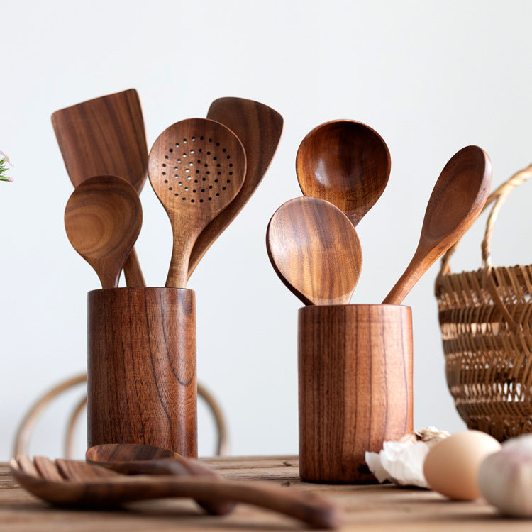 Serano Premium Teak Wooden Utensil Set