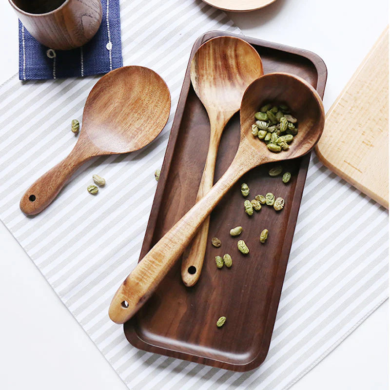 Serano Premium Teak Wooden Utensil Set