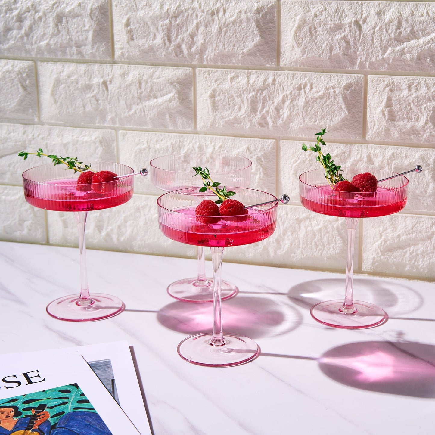 Como Ribbed Champagne Coupe