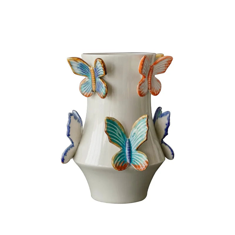 Butterfly Handmade Porcelain Flowerpot by DecorBites™
