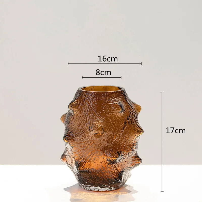 Sea Cucumber Glass Vase by DecorBites™