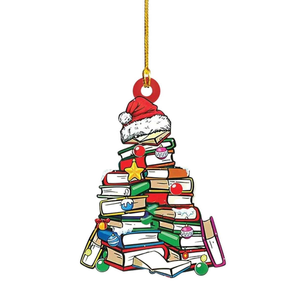 Acrylic Books Christmas Tree Decoration
