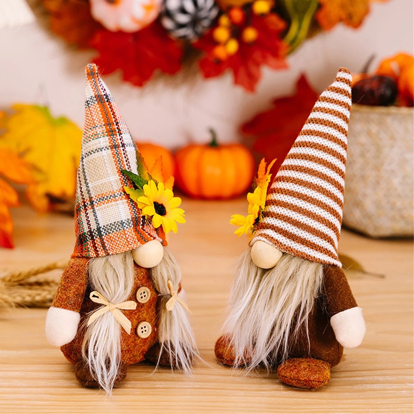 Fall Sunflower Harvest Gnome