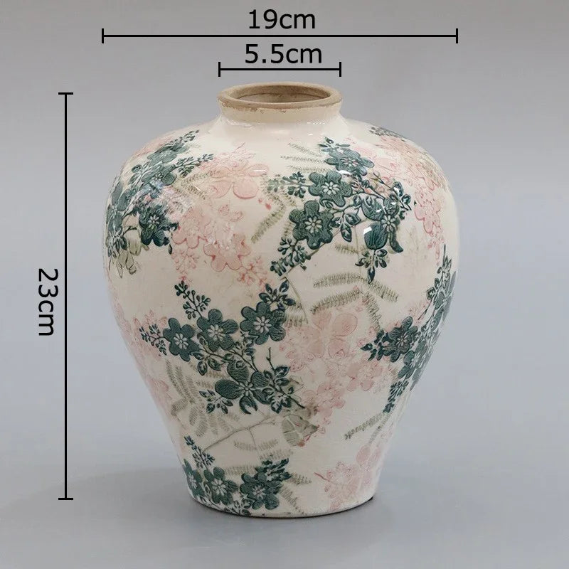 Cracked Texture Blue & White Porcelain Vase by DecorBites™