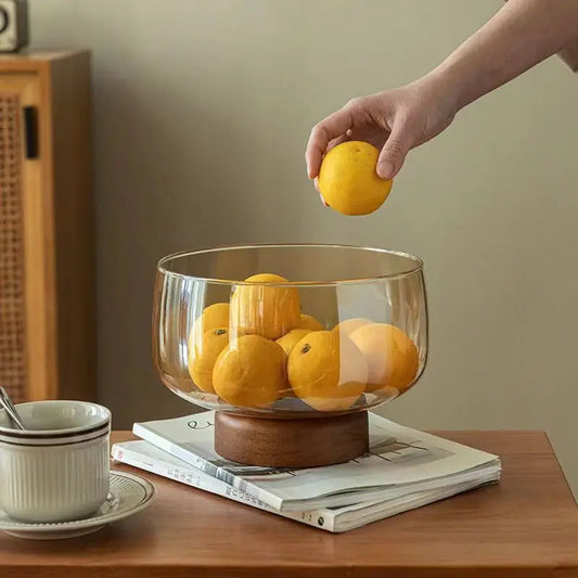 Amber Acacia Glass Bowl