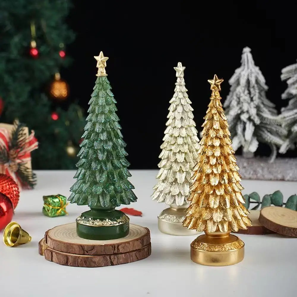 Tabletop Resin Christmas Tree Figurine