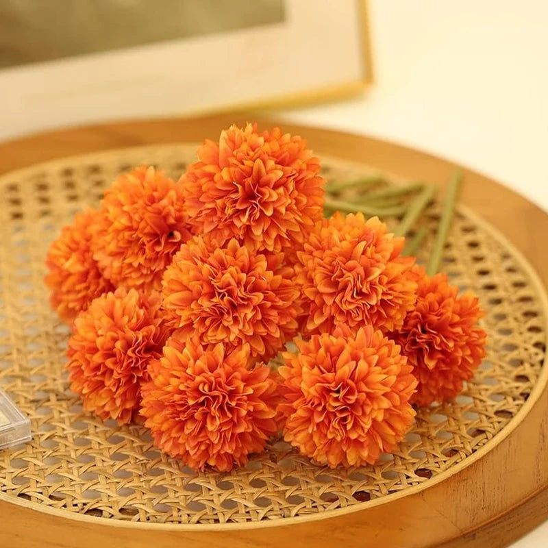 Fall Decor Silk Chrysanthemum Artificial Flowers