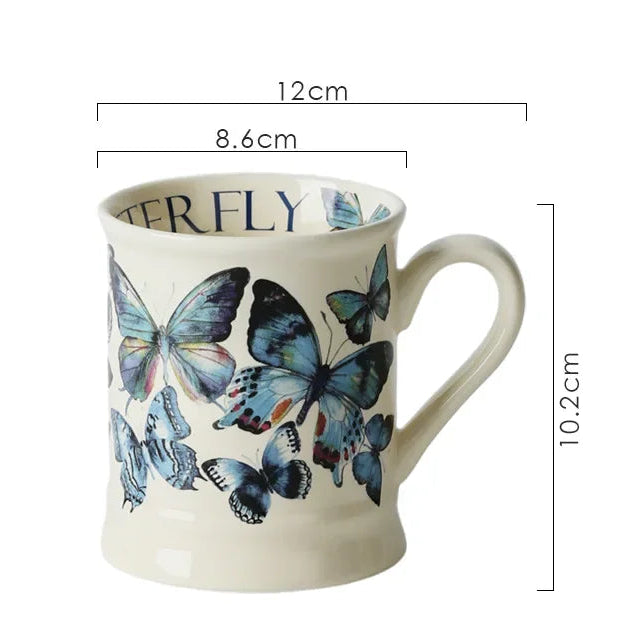 European Classical Ceramic Flower Cup