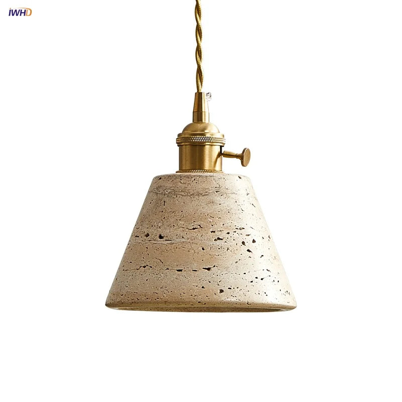 WabiSabi Travertine Pendant from DecorBites™
