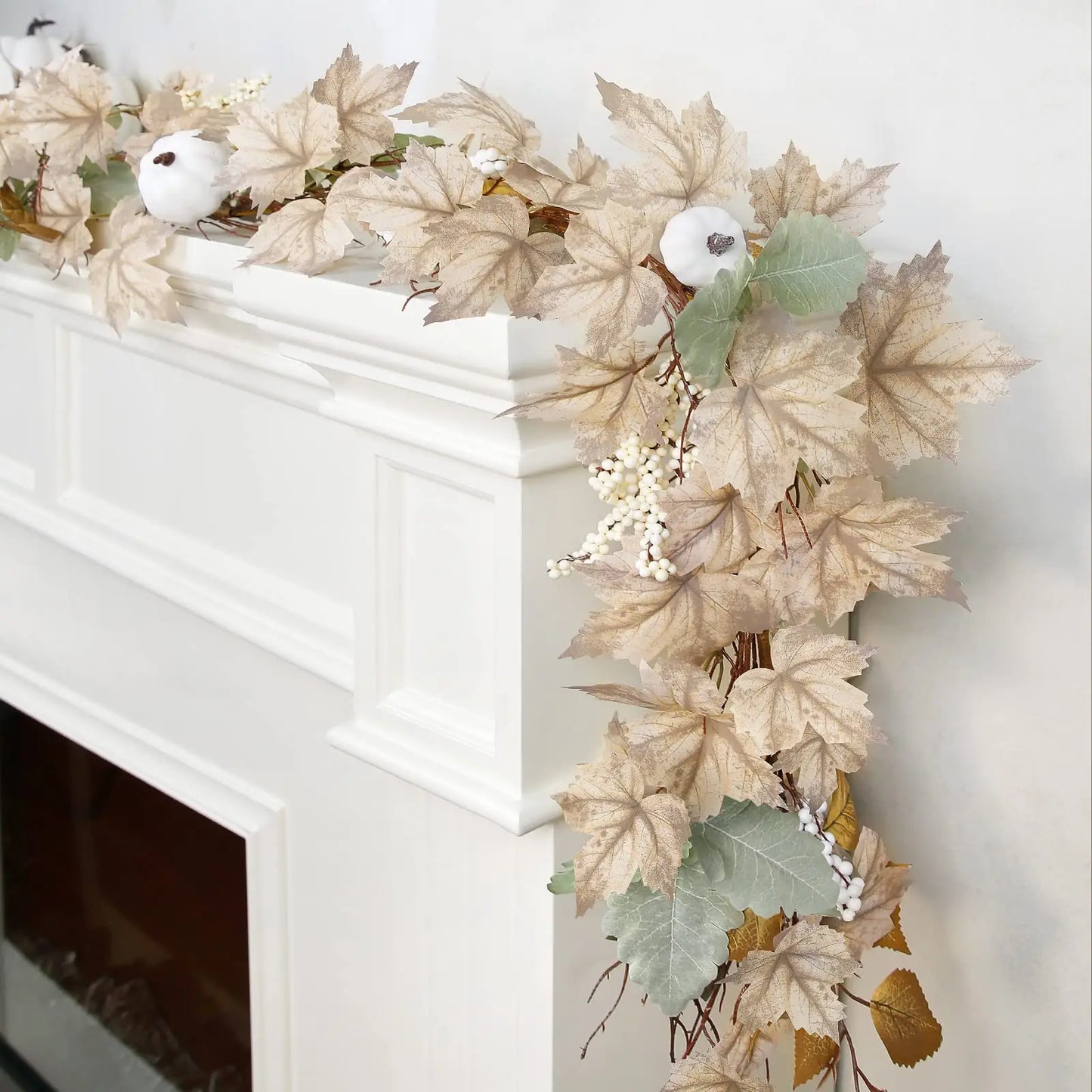Fall Harvest | Maple Leaf Pumpkin Berry garland